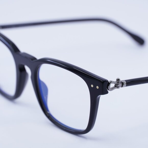 Fred FG50006I 001 Eyeglasses Black 50mm Square Frame - Picture 6 of 10